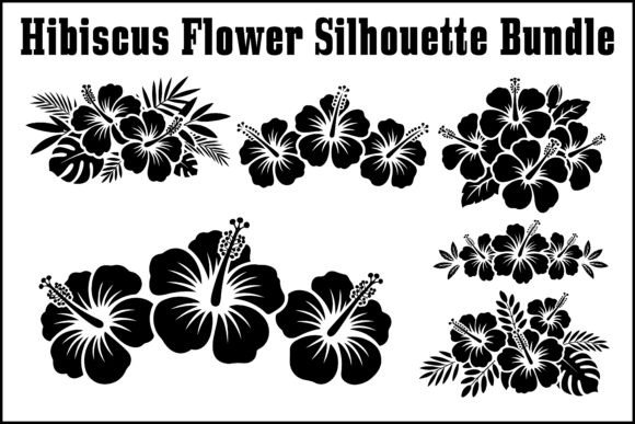 Download Hibiscus Flower Silhouette - Hibiscus Collection