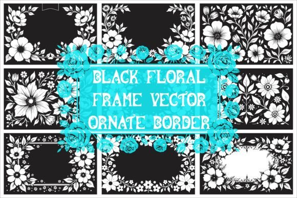 Download Elegant Laser Cut Black and White Floral - White floral Collection