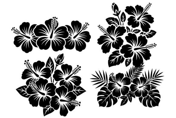 Download Hibiscus Flower Silhouette Svg - Hibiscus Collection