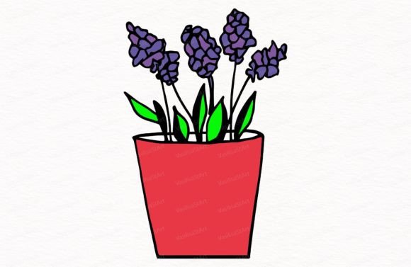 Download Flower Illustration, Violet Flowers - Illustration Collection