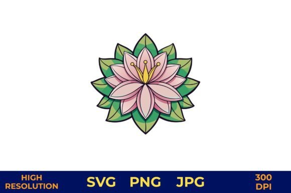 Download Vibrant Lotus Flower Vector Illustration - Illustration Collection