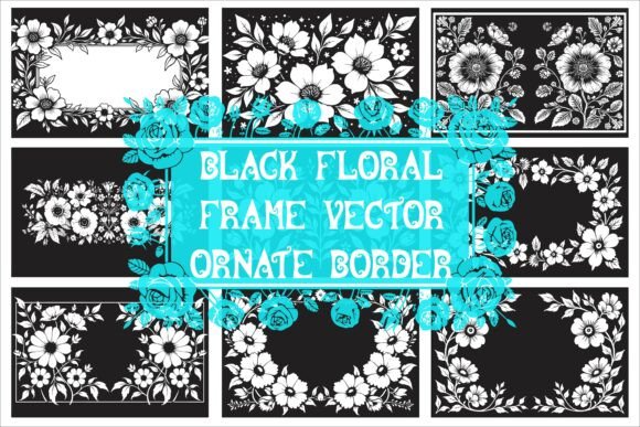 Download Elegant Laser Cut Black and White Floral - White floral Collection