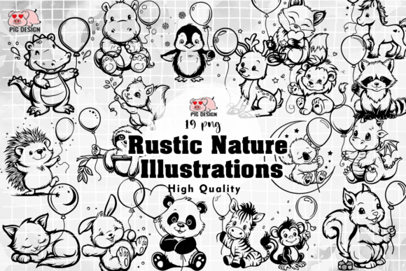 Download Rustic Nature Illustrations PNG - Illustration Collection