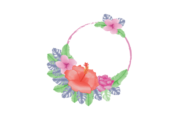 Download Water Color Floral Frame Illustration - Floral frame illustration Collection