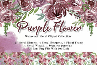 Download Flower Purple Watercolor Illustration - Illustration Collection
